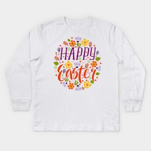 Happy Easter Kids Long Sleeve T-Shirt